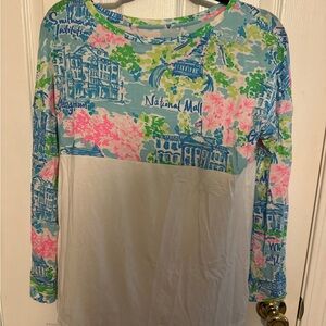 Lilly Pulitzer Pastel Graphic Top